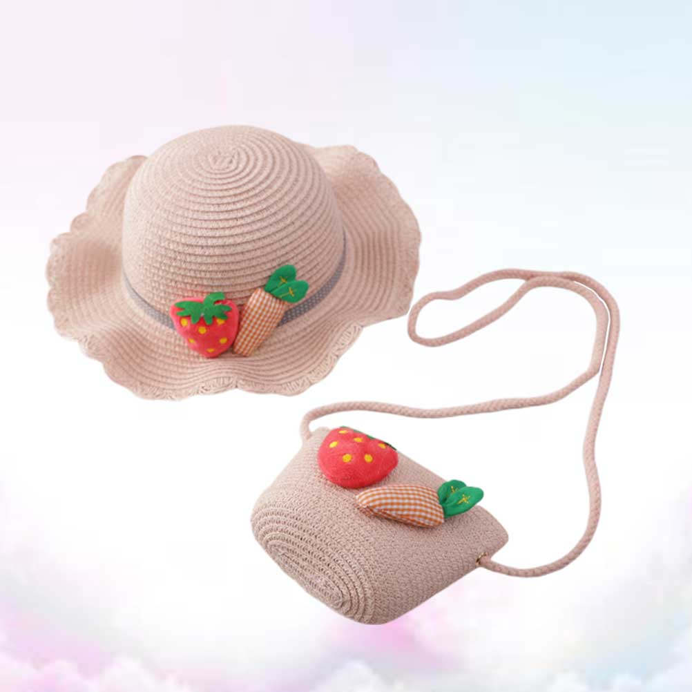 Sun Hat Wide Brim - 1 Conjunto de Chapéu de Palha