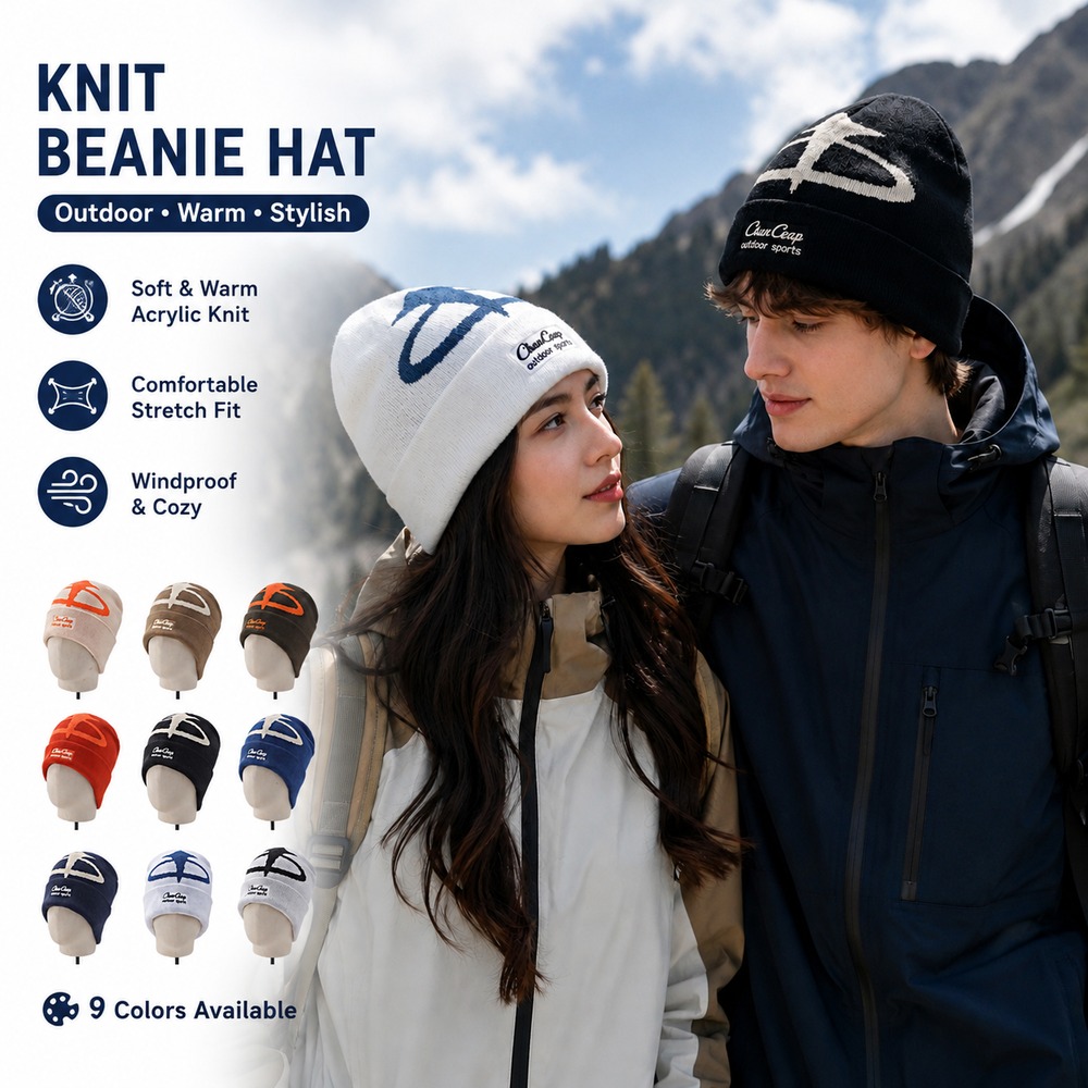 Gorro de Inverno Unissex de Tr - Beanie Cuffed Knit avaliação e preço