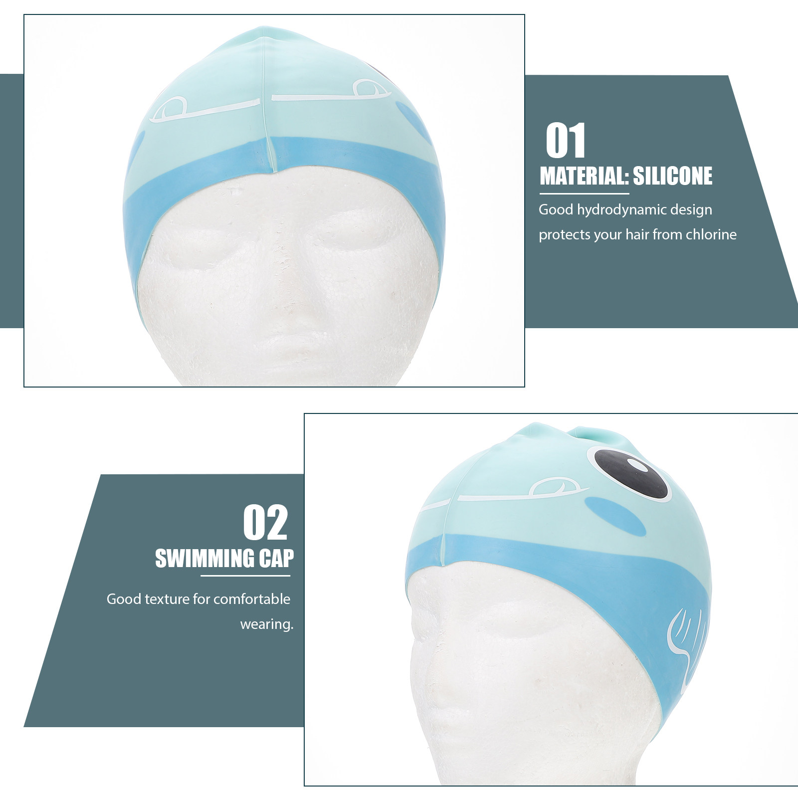 Touca de natação de silicone p - Swim Hat Silicone avaliação e preço