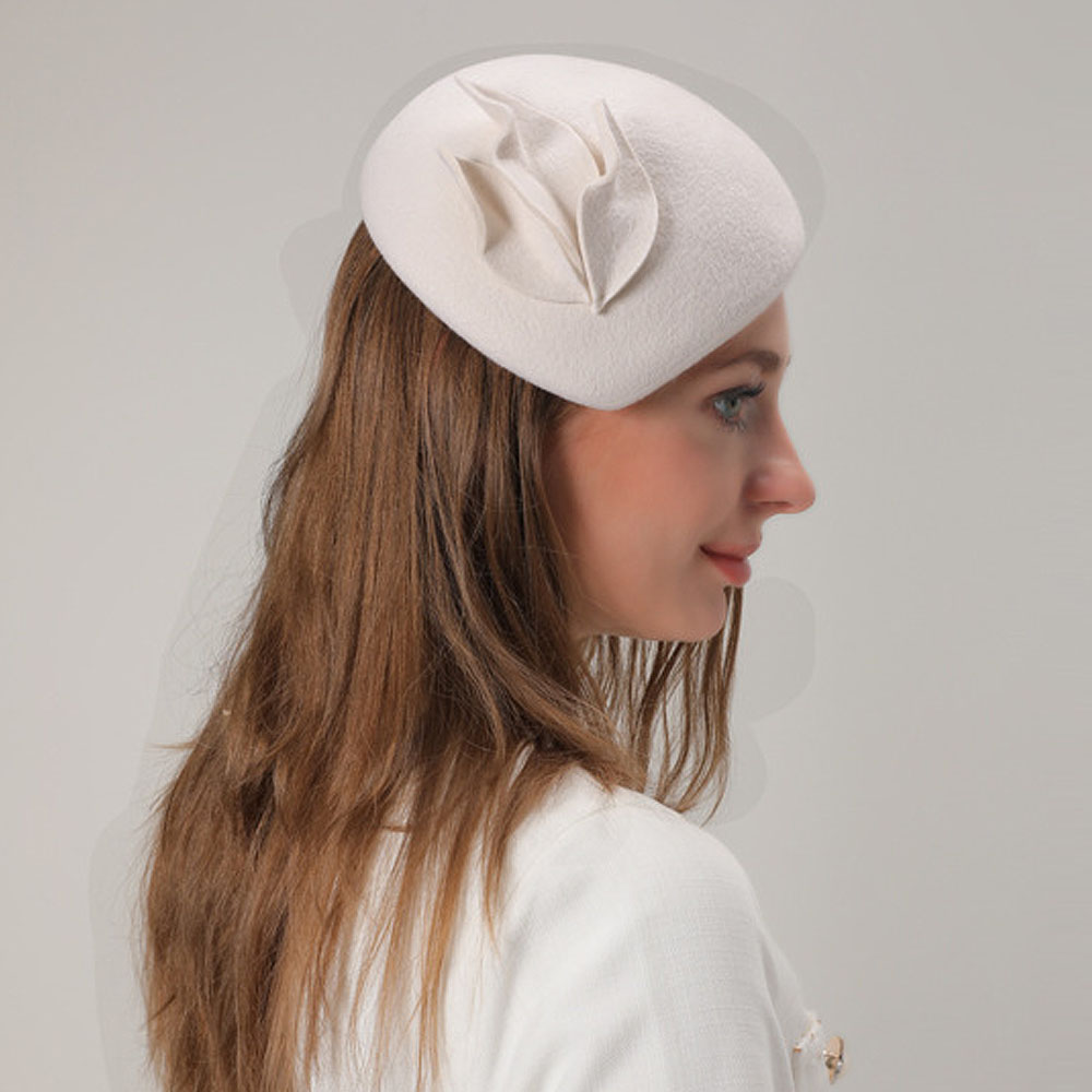 Lã gota feminina sentiu chapéu - Beret French Wool avaliação e preço