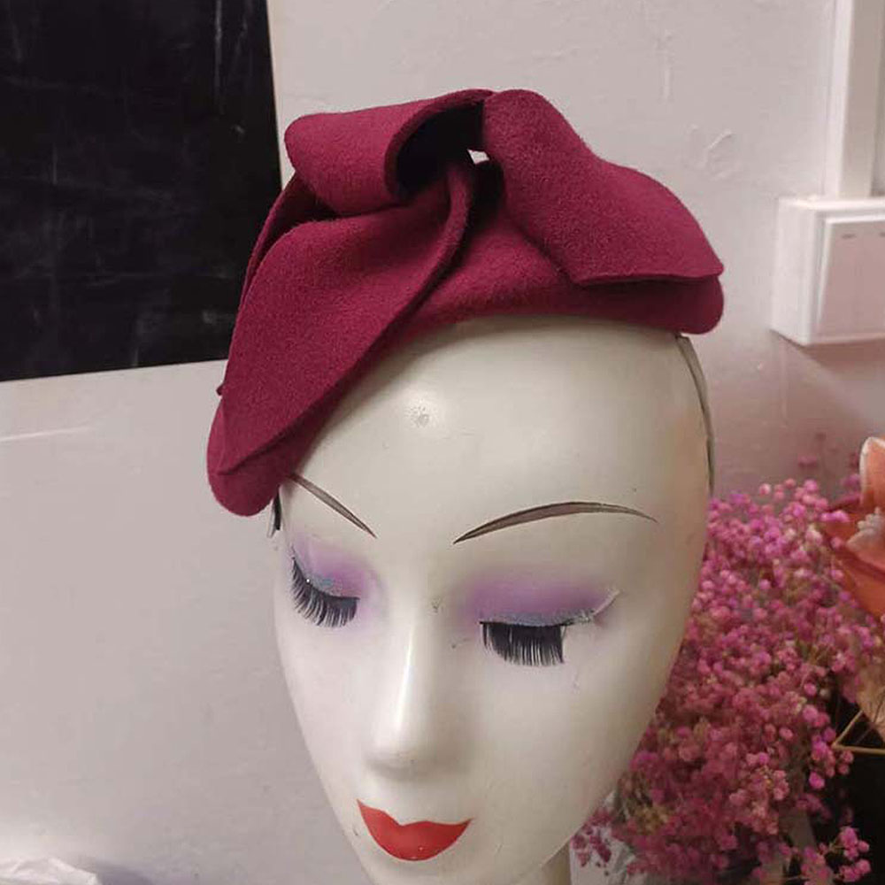 Lã gota feminina sentiu chapéu - Beret French Wool avaliação e preço