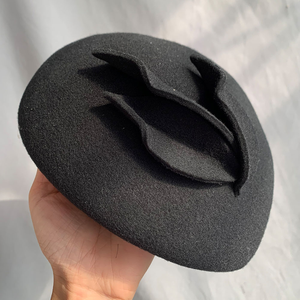 Lã gota feminina sentiu chapéu - Beret French Wool avaliação e preço